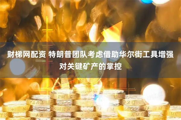 财梯网配资 特朗普团队考虑借助华尔街工具增强对关键矿产的掌控